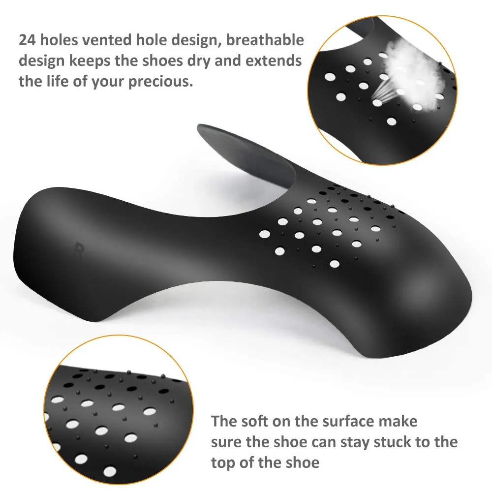 4 Pairs Shoe Crease Protectors for Air Force Shoes, Anti-Wrinkle Shoe Crease Guard for Sneaker and Casual Shoes, Anti Crease Shoe Protectors for Men's 7-12/ Women's 5-8
