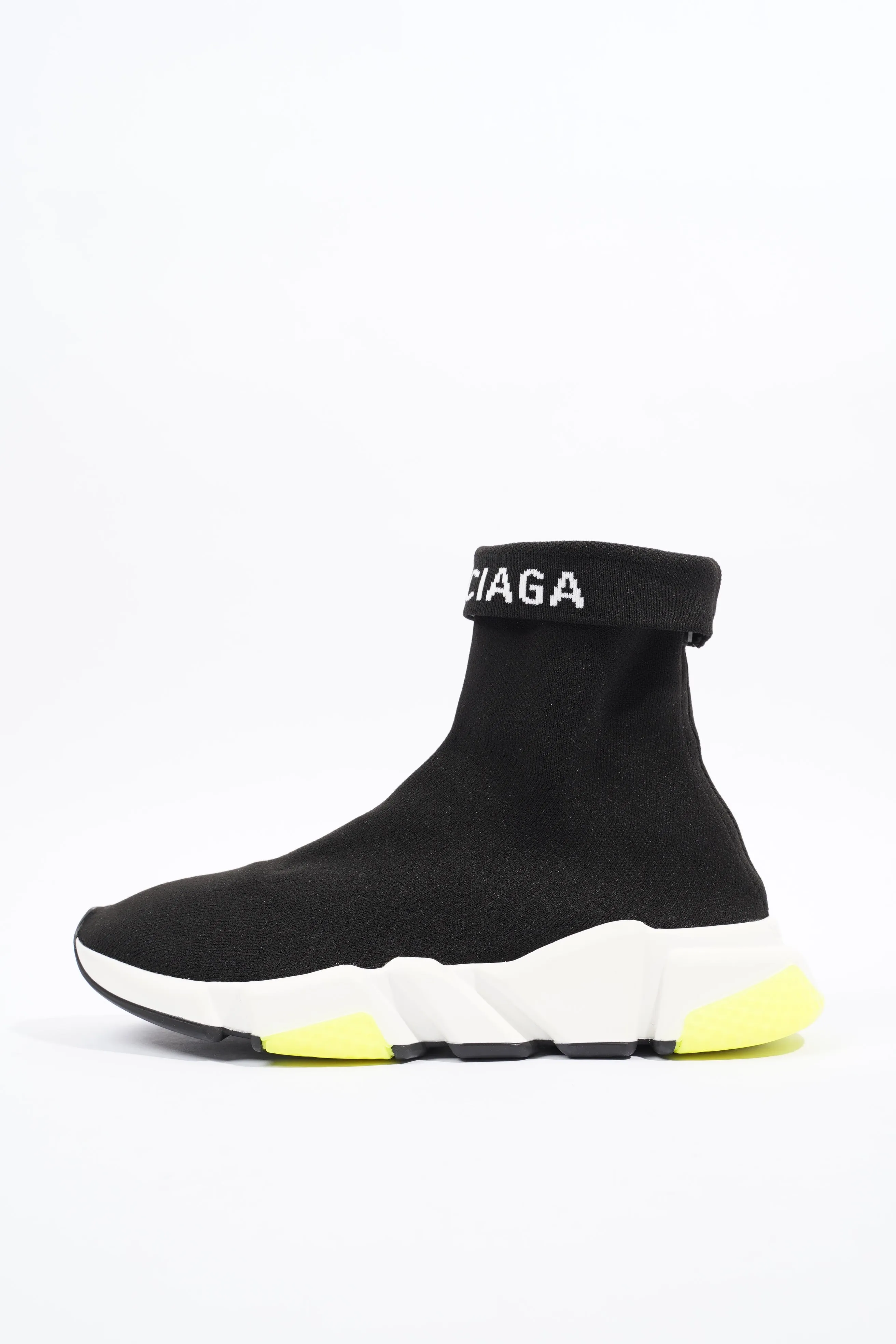 Balenciaga Mens Speed Black / White / Yellow EU 39 / UK 5