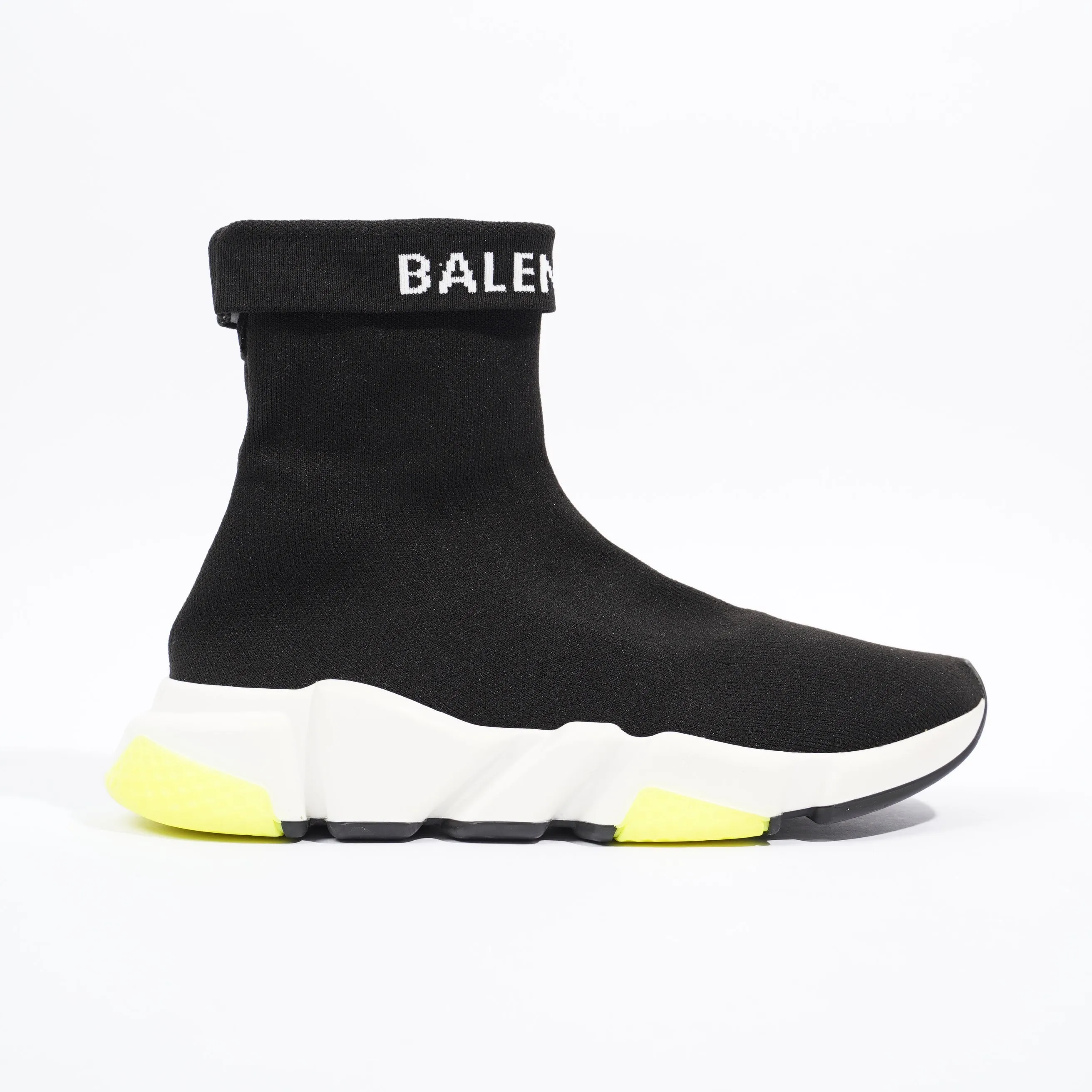 Balenciaga Mens Speed Black / White / Yellow EU 39 / UK 5