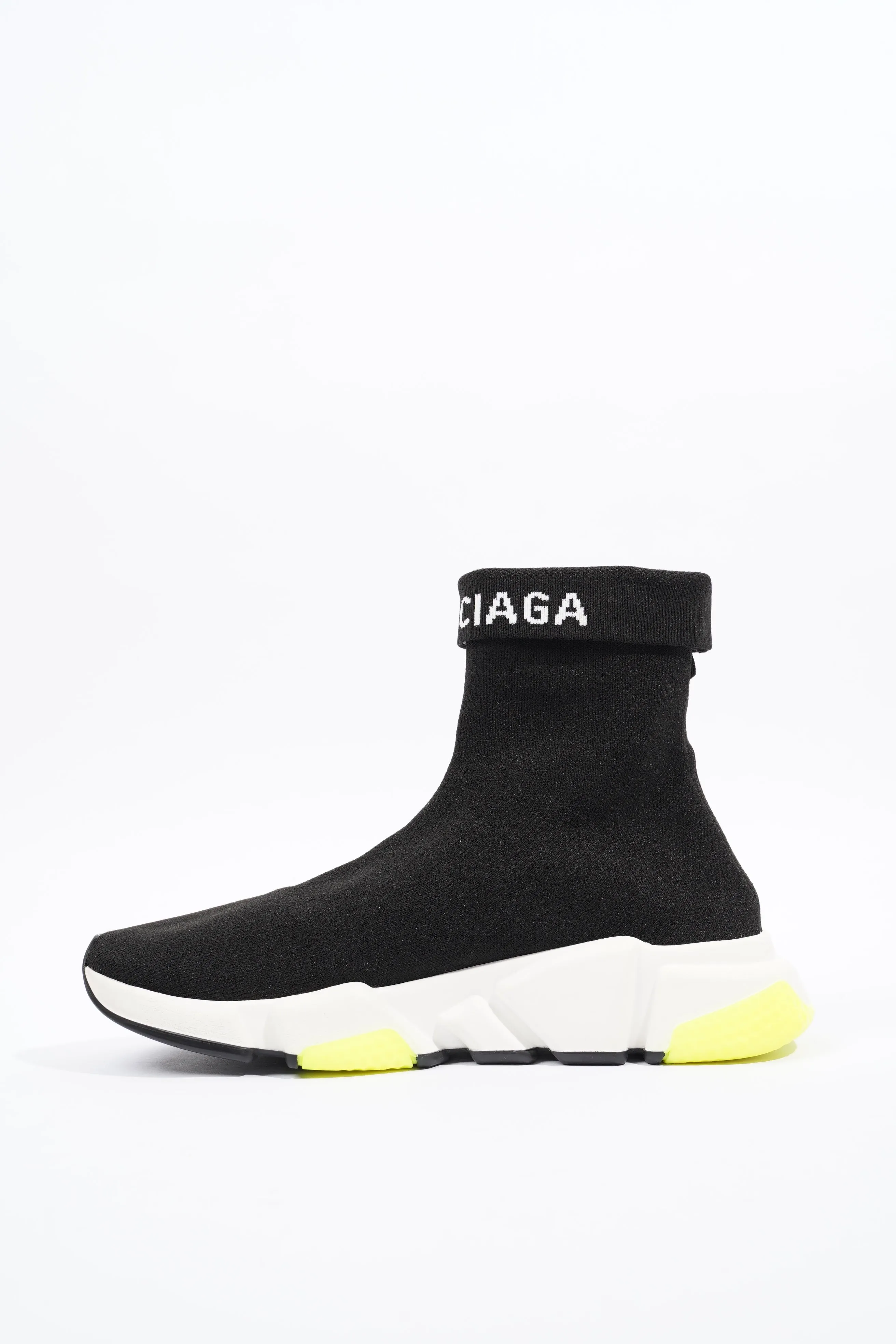 Balenciaga Mens Speed Black / White / Yellow EU 39 / UK 5
