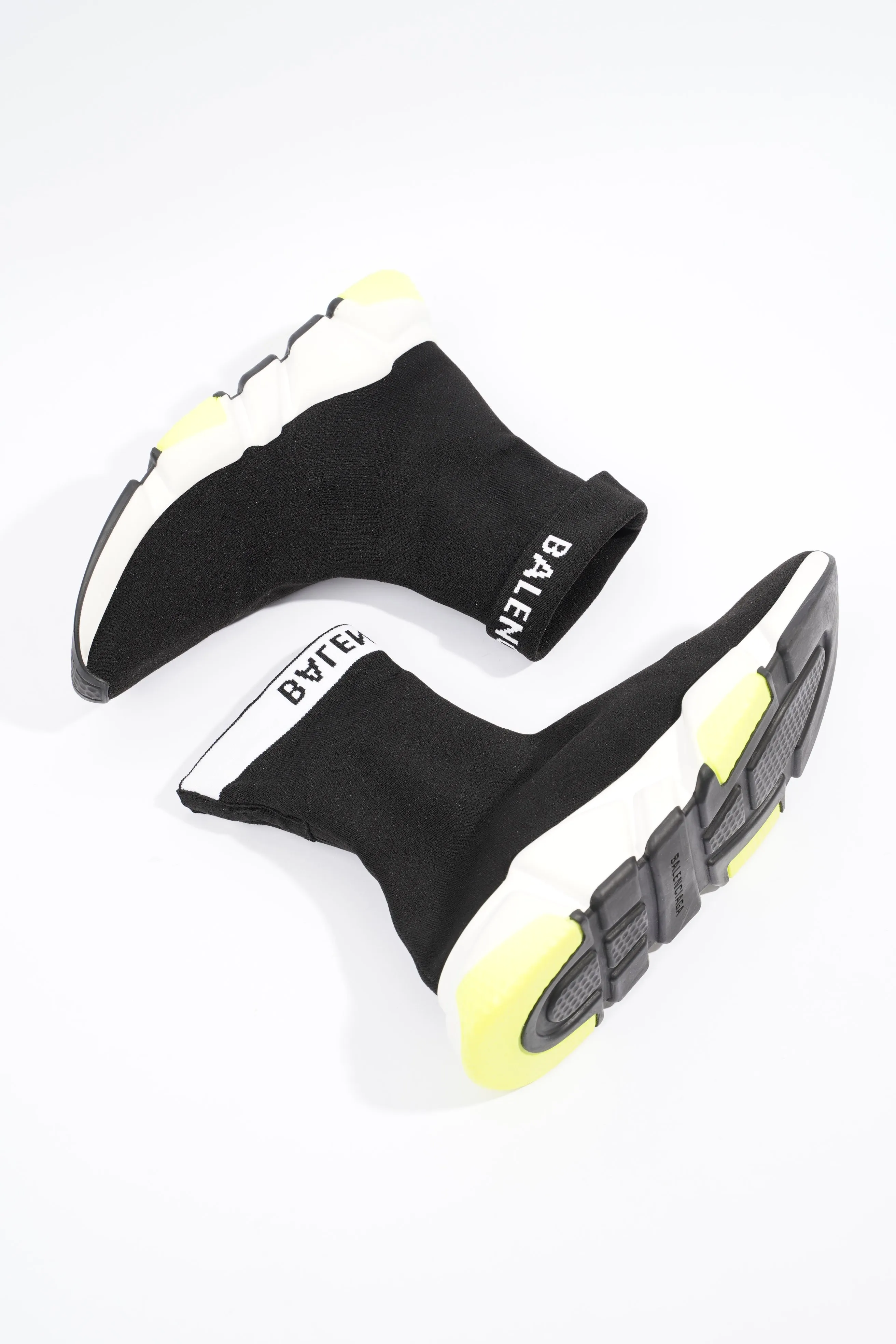 Balenciaga Mens Speed Black / White / Yellow EU 39 / UK 5