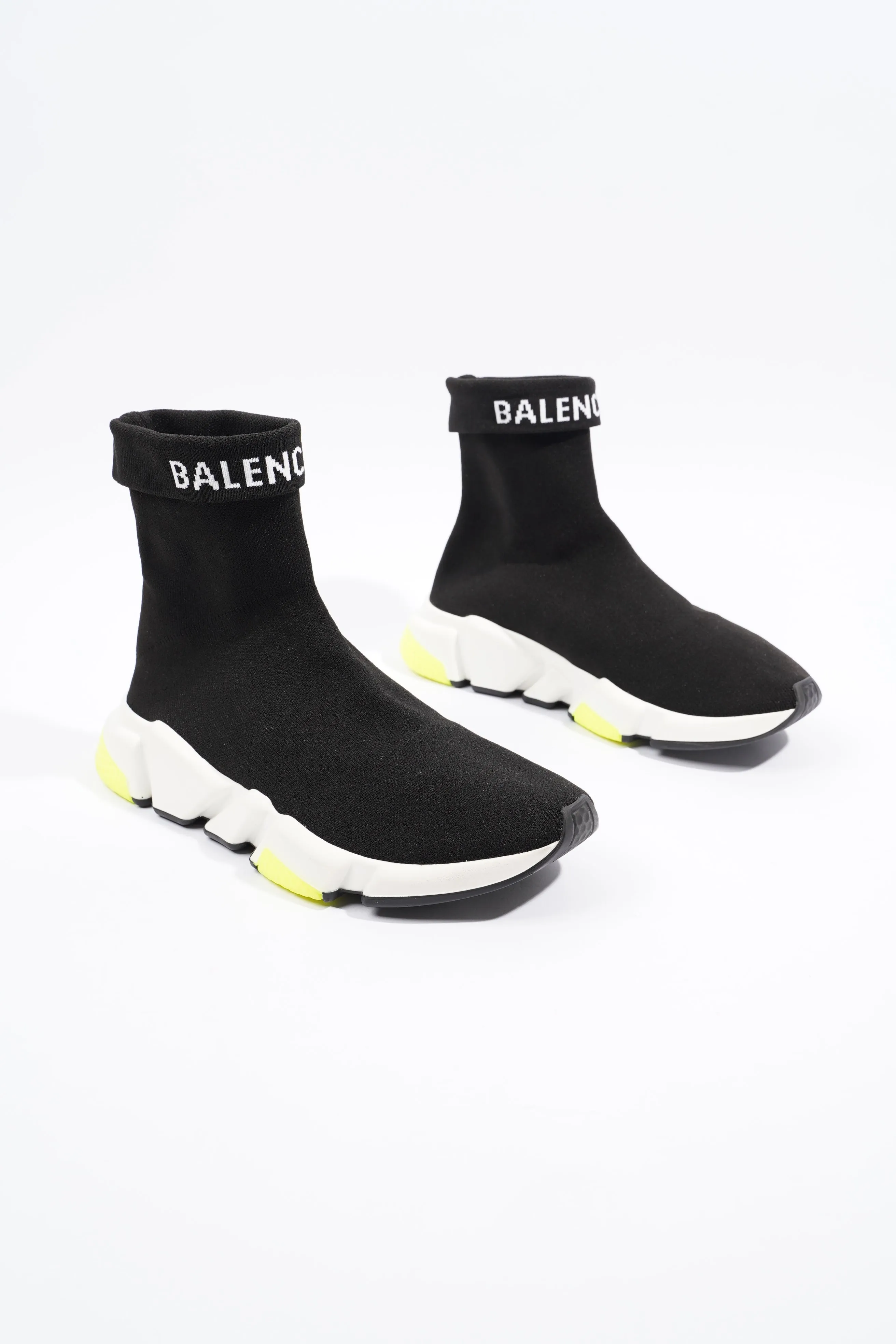 Balenciaga Mens Speed Black / White / Yellow EU 39 / UK 5