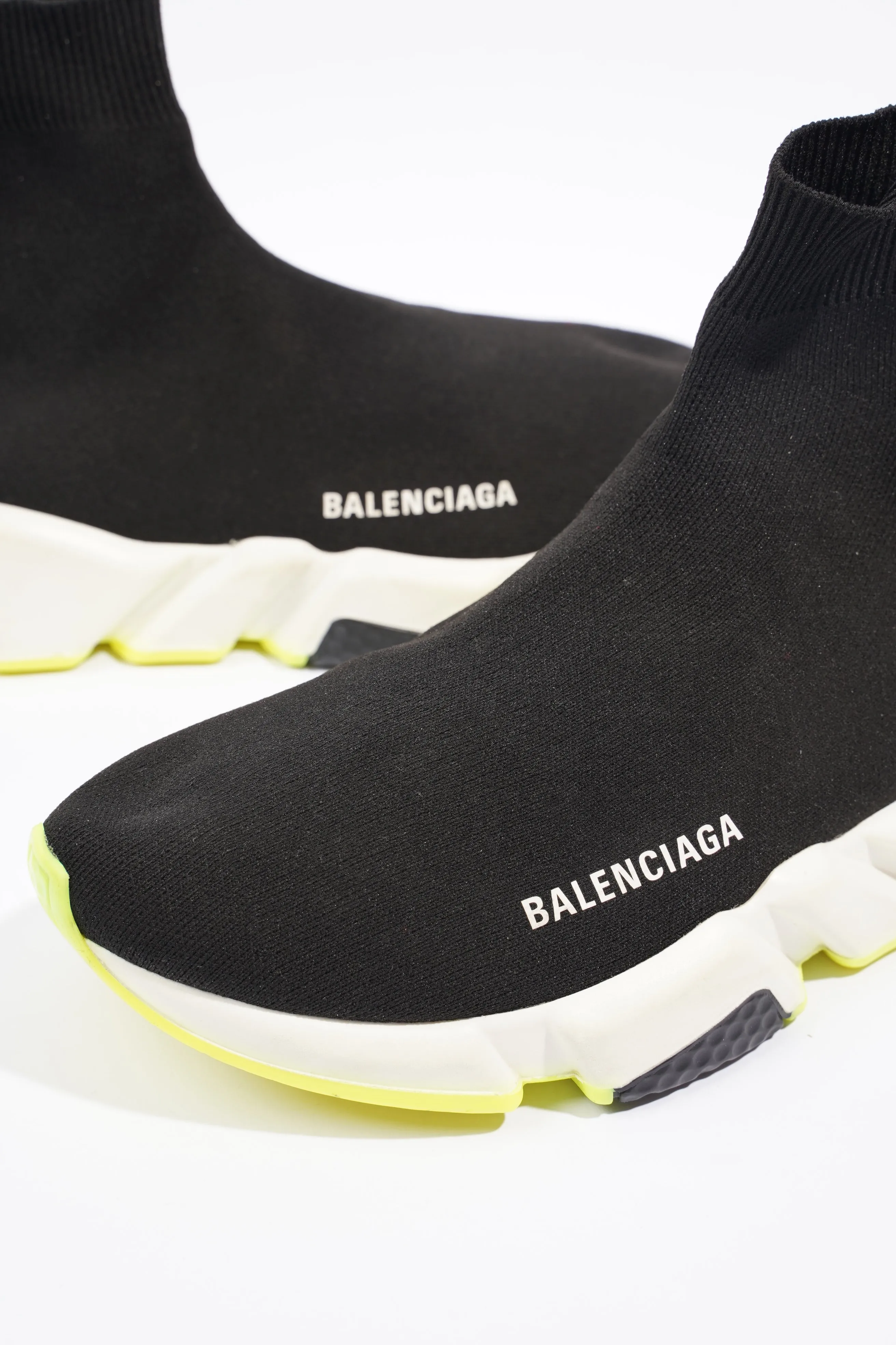 Balenciaga Mens Speed Black / White / Yellow EU 40 / UK 6