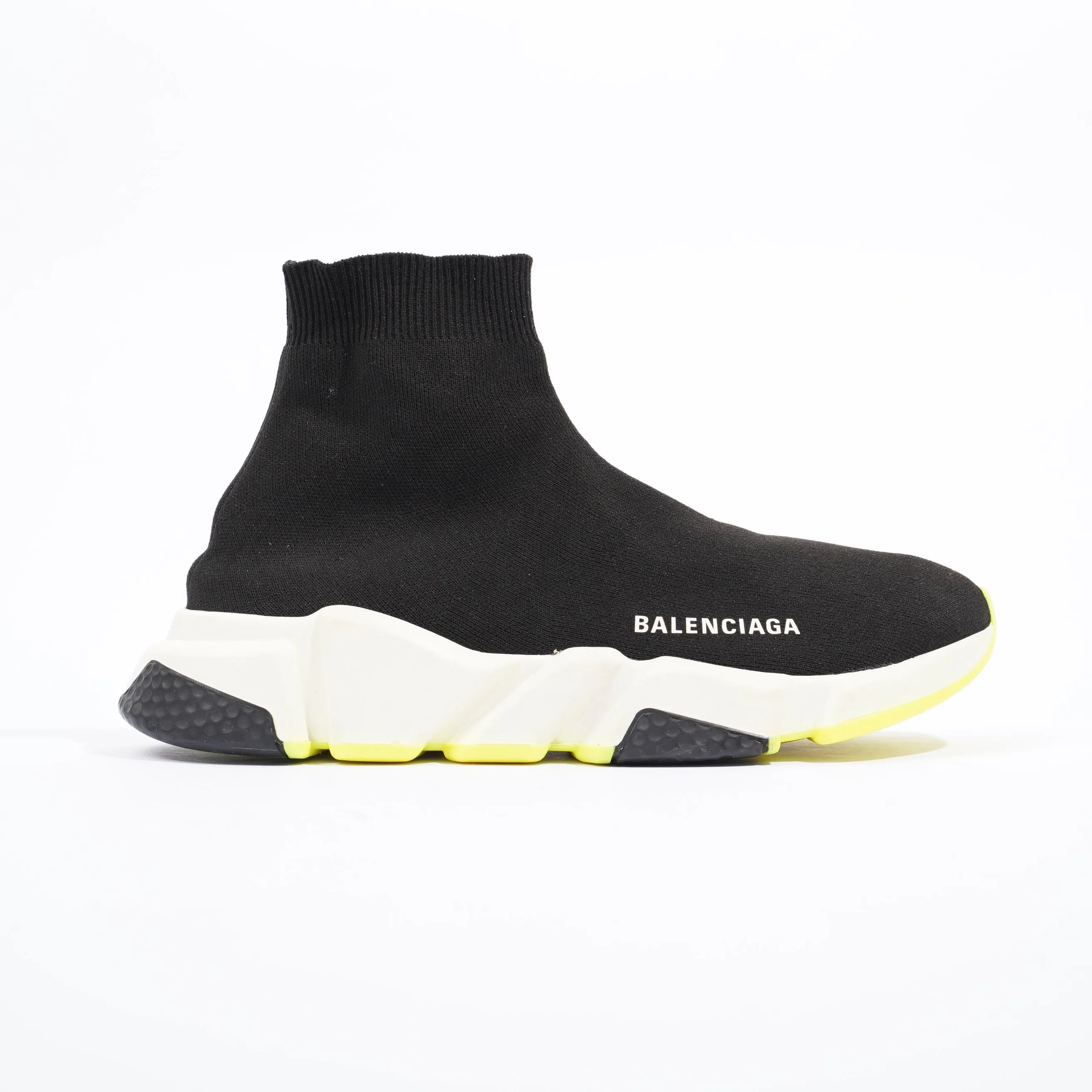Balenciaga Mens Speed Black / White / Yellow EU 40 / UK 6