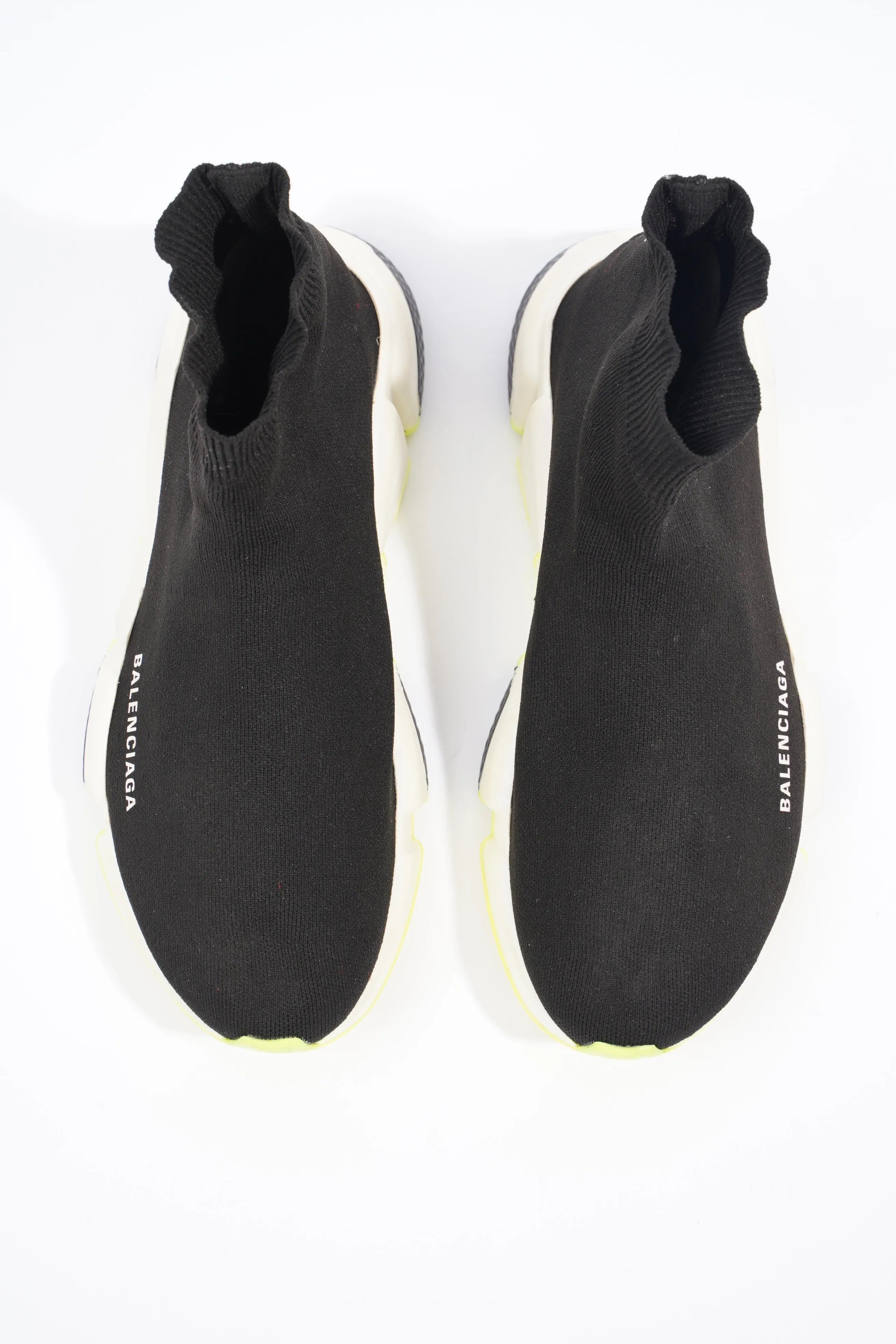 Balenciaga Mens Speed Black / White / Yellow EU 40 / UK 6