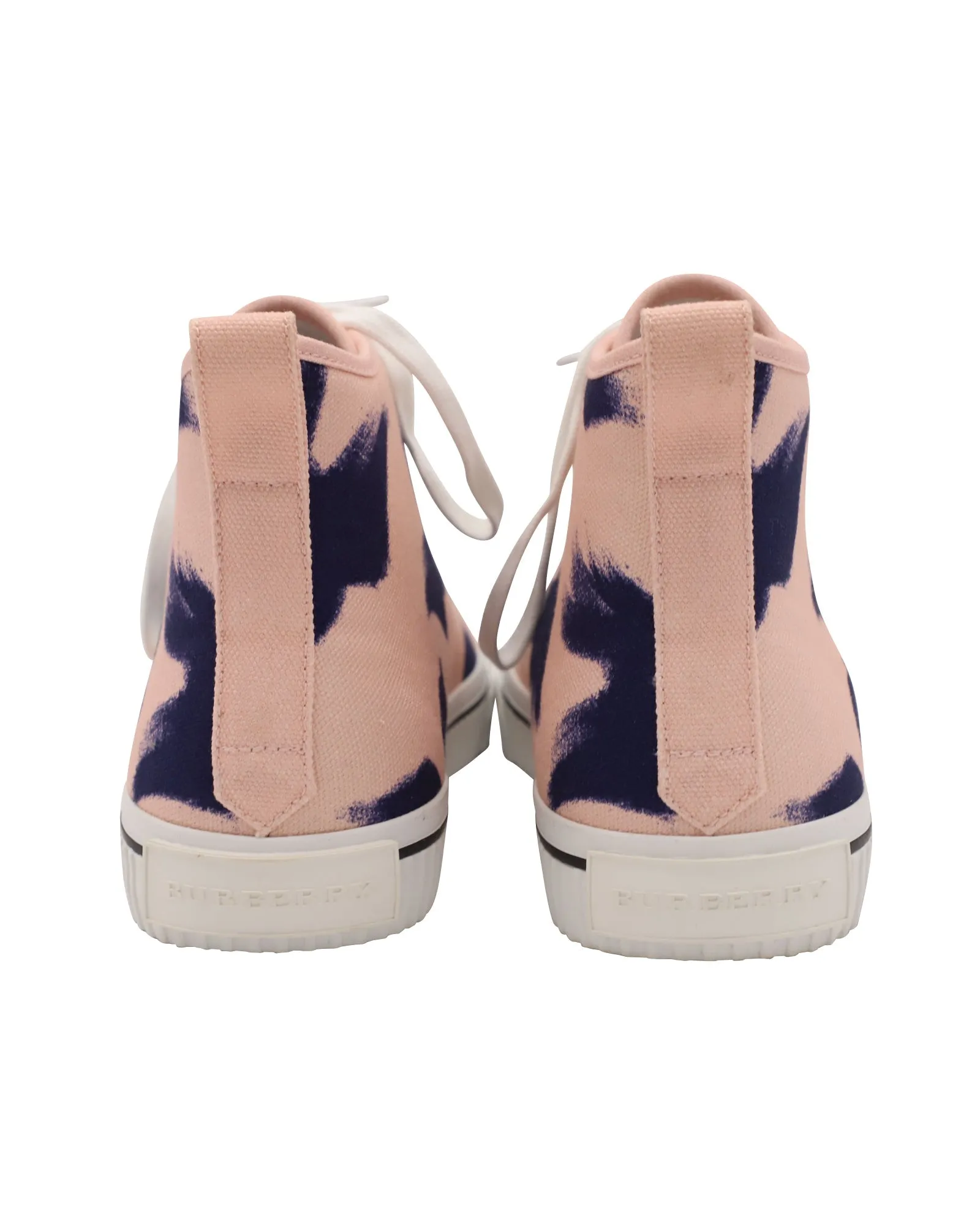 Burberry Birdskingly Sneaker in Pink Canvas