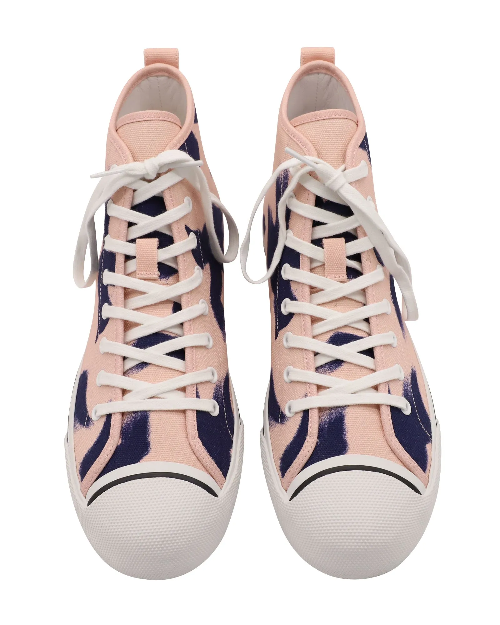 Burberry Birdskingly Sneaker in Pink Canvas