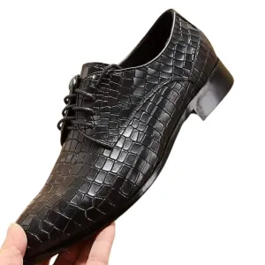 Croco Classic Modern Leather Shoes For Men