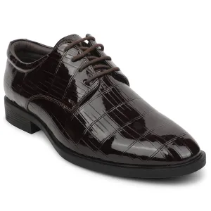 Fortune Brown Formal Lacing Oxford Shoes For Men JJL-2 By Liberty