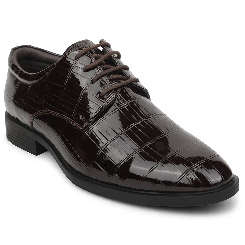 Fortune Brown Formal Lacing Oxford Shoes For Men JJL-2 By Liberty