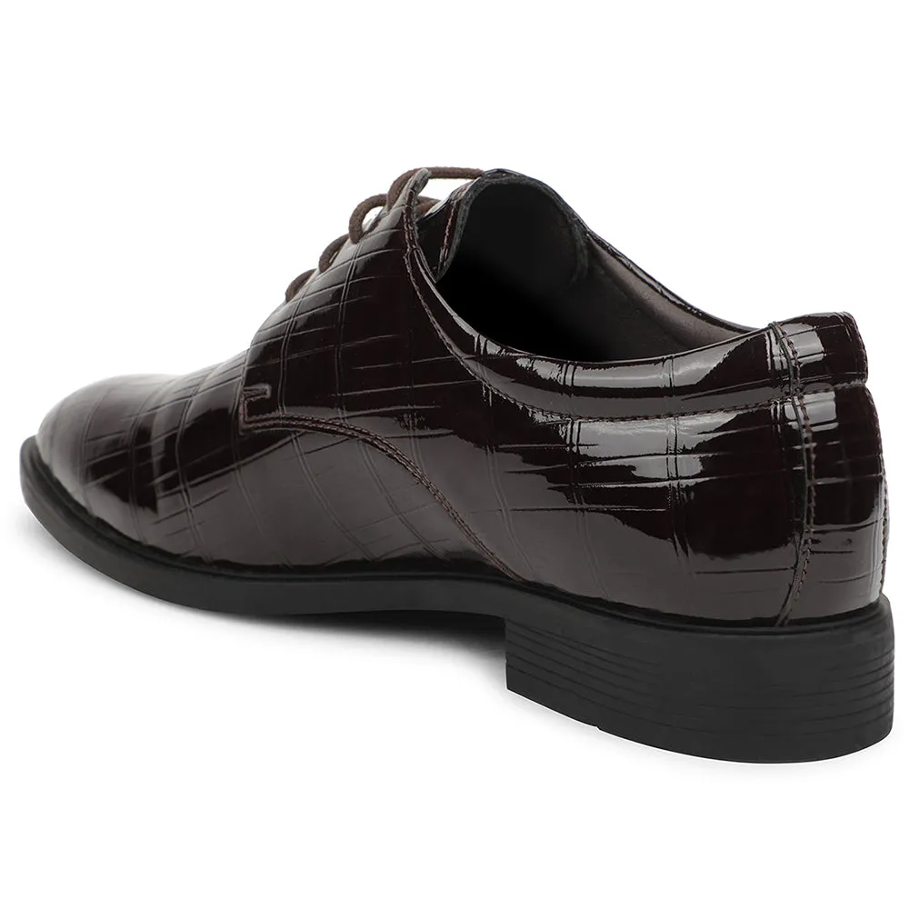 Fortune Brown Formal Lacing Oxford Shoes For Men JJL-2 By Liberty