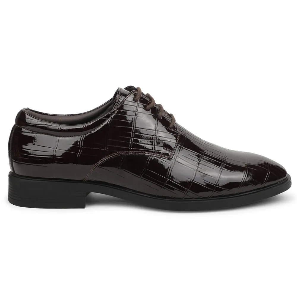 Fortune Brown Formal Lacing Oxford Shoes For Men JJL-2 By Liberty