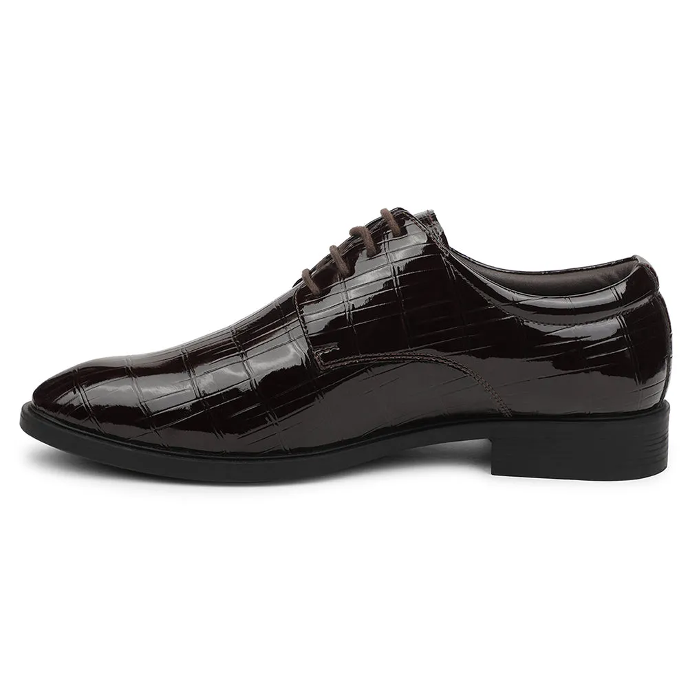 Fortune Brown Formal Lacing Oxford Shoes For Men JJL-2 By Liberty