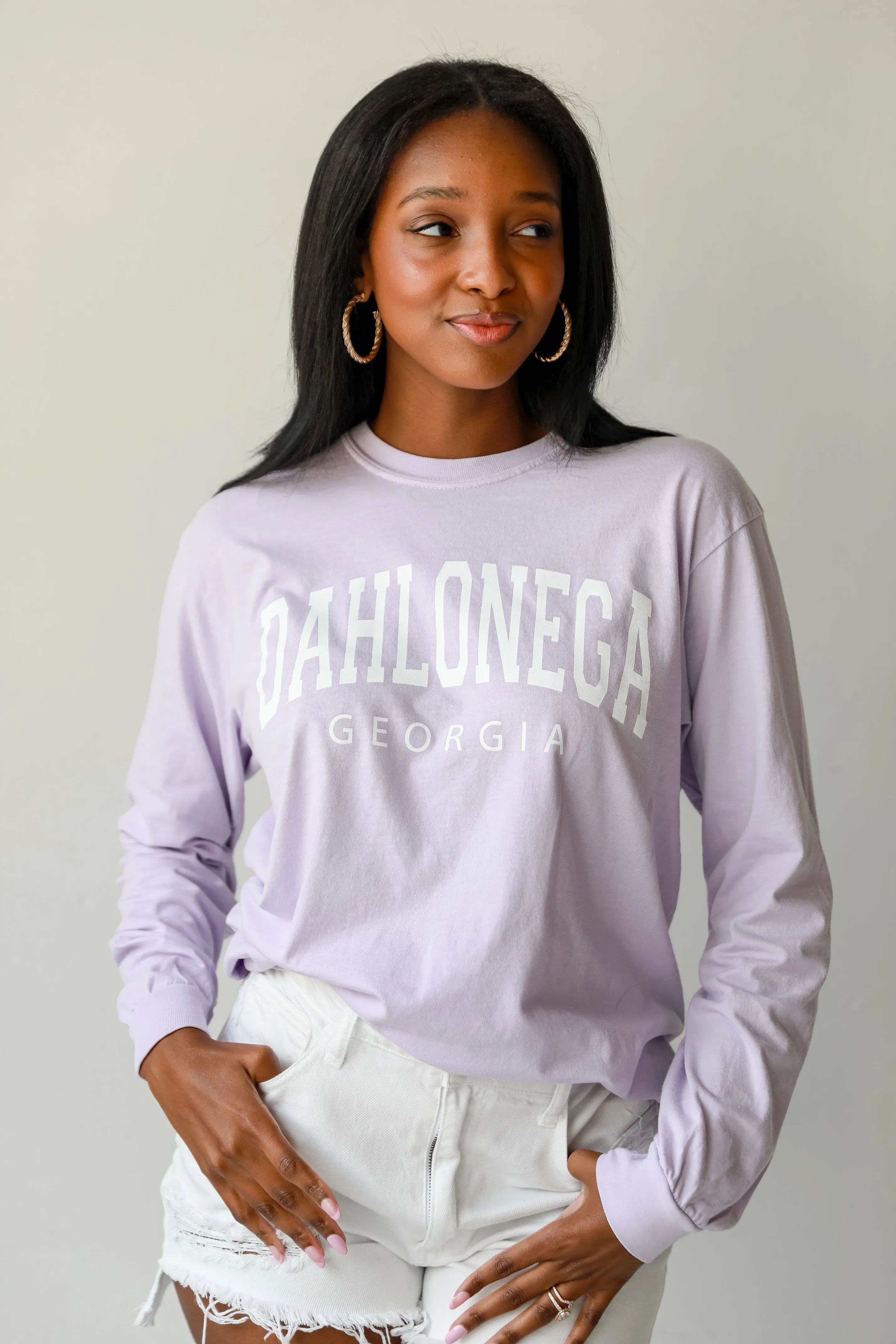 Lavender Dahlonega Georgia Long Sleeve Tee
