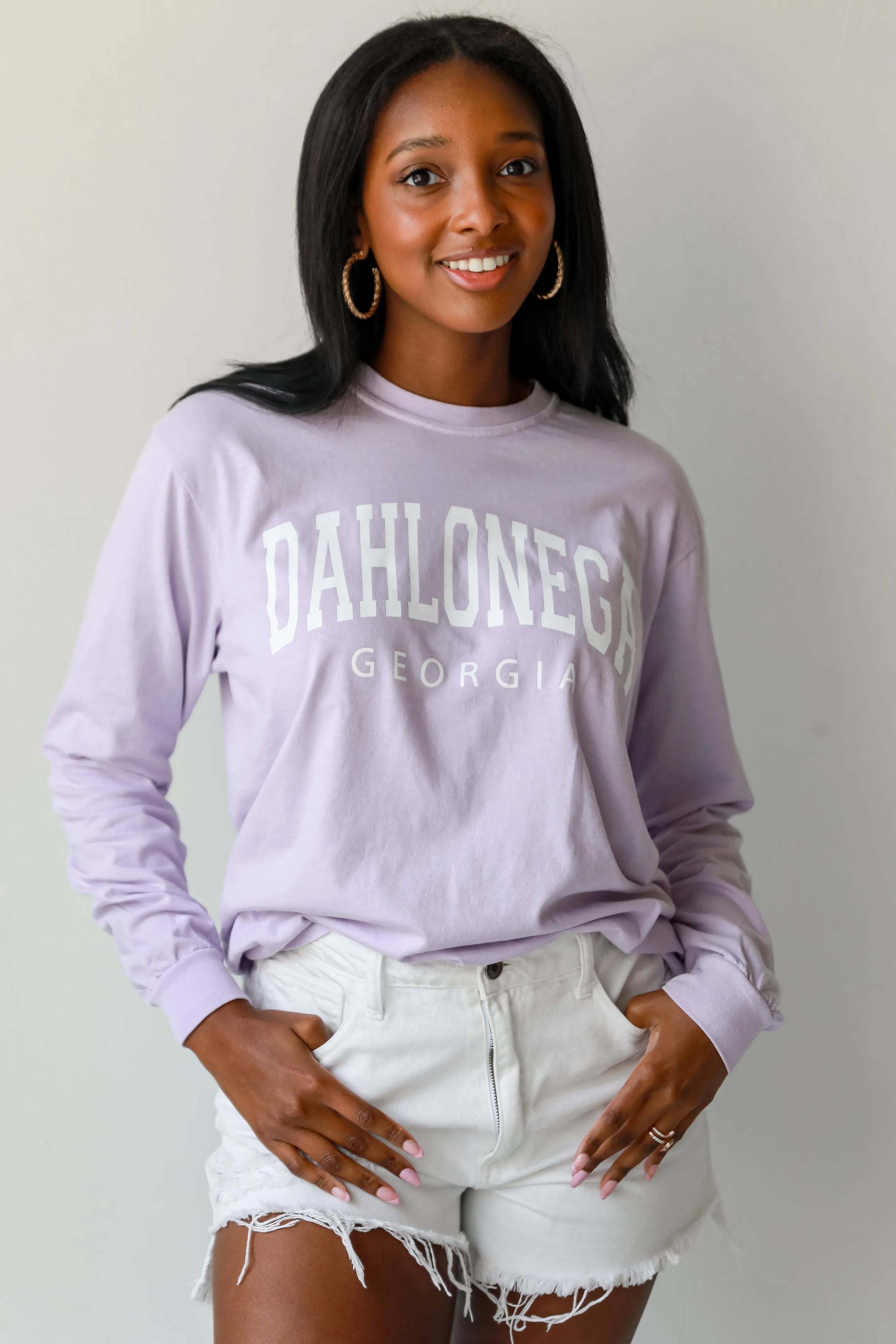 Lavender Dahlonega Georgia Long Sleeve Tee