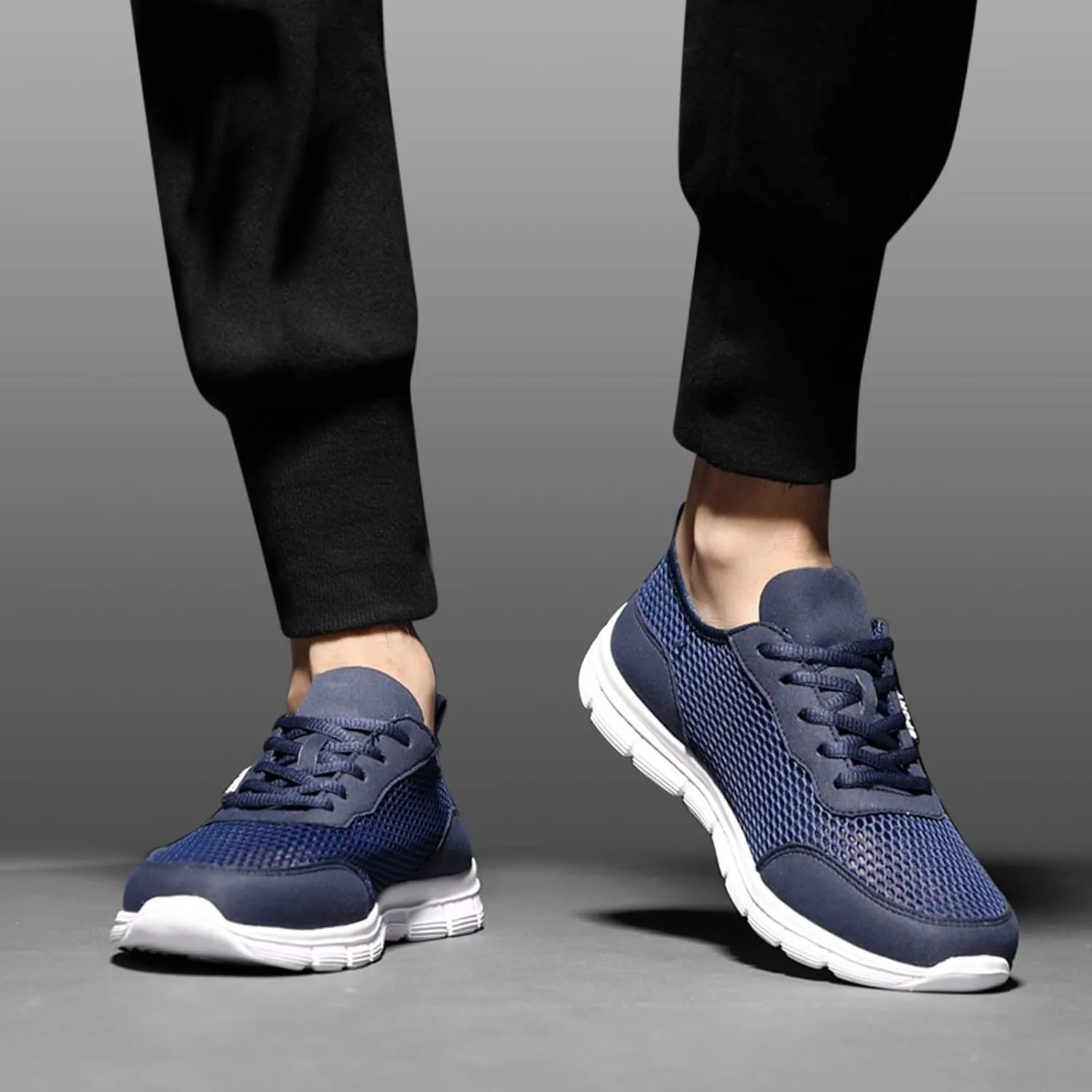 Mens Ultra Breathable Shoes Summer Quick-Dry Wading Shoes for Men Lightweigt Non-Slip Hiking Shoe with Comfy Sole Mens Casual Durable Sports Sneakers for Gym Fitness Workout