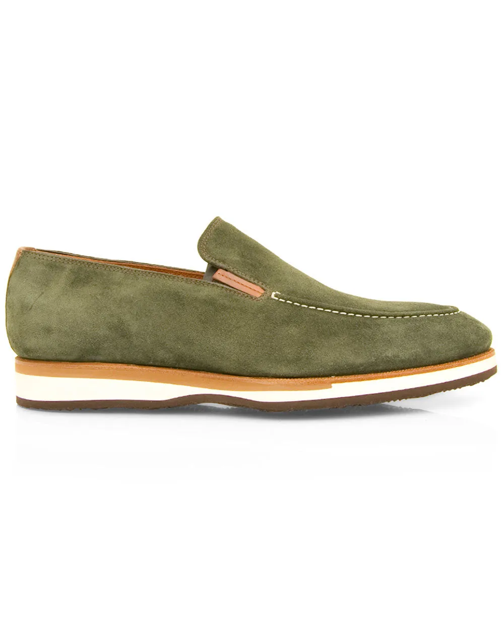 Passeggio Suede Loafer in Military Green