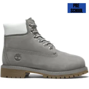 Pre School Timberland Premium 6-Inch Boot - Grey
