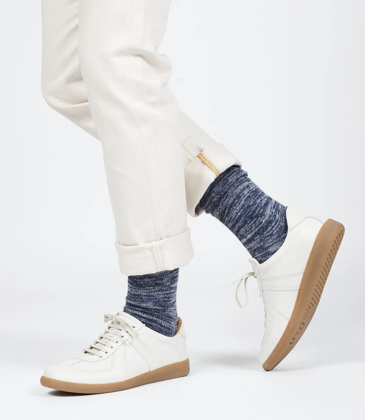 Random Plait Socks in Cotton