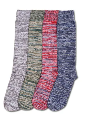 Random Plait Socks in Cotton