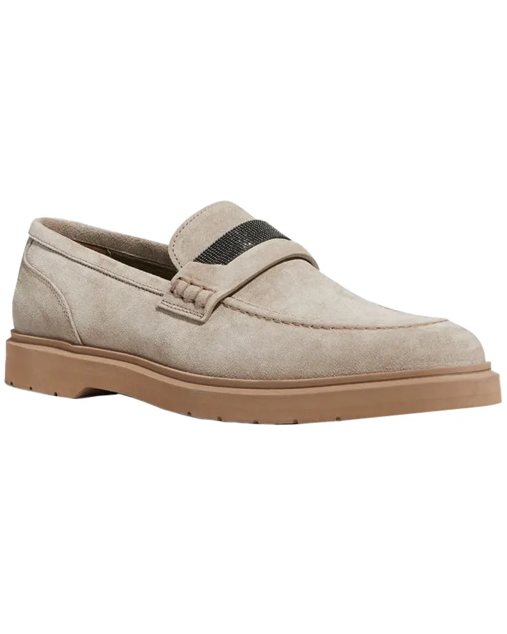 Roccia Monili Band Suede Loafer
