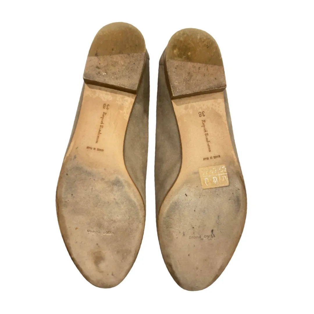 RUPERT SANDERSON pastel suede loafers