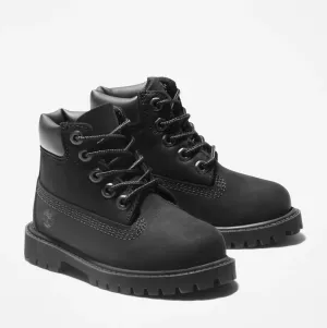 Toddler Timberland Premium 6-Inch Waterproof Boots - Black Nubuck